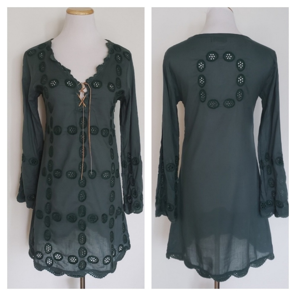 Letarte Forest Green Swim Cover-up